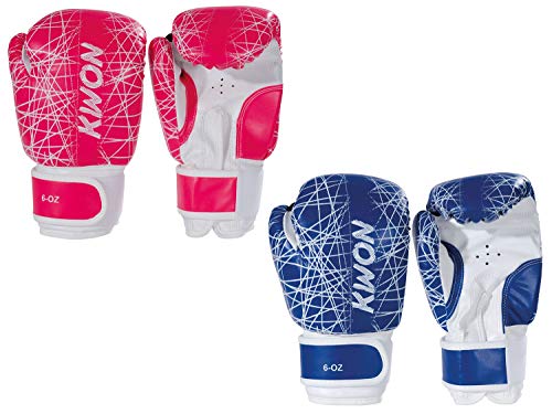 Kwon Kinder Boxhandschuhe Neon 6oz pink-blau Kwon Kinder Boxhandschuhe Neon 6oz pink-blau von Kwon