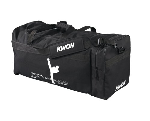 Kwon Trainingstasche Kick Thaiboxing, schwarz, 65 x 32 x 32cm, 5017004 von Kwon