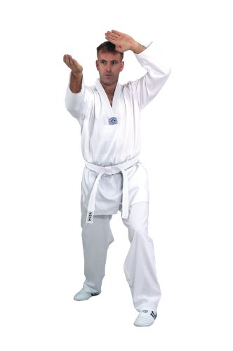 Kwon Unisex Kampfsportanzug Hadan Plus Weißes Revers , weiß, 160 von Kwon
