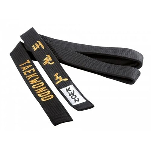 Schwarzer Taekwondo Gürtel 4 cm mit Bestickung Schwarzer Taekwondo Gürtel 4 cm mit Bestickung von Kwon