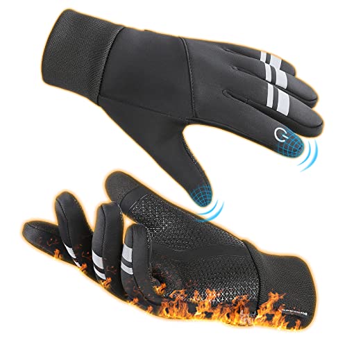 kynciLOR Winterhandschuhe Herren Damen Touchscreen Fahrradhandschuhe Winter rutschfeste Wasserfest Handschuhe Laufhandschuhe zum Radfahren Klettern Joggen Skifahren von kynciLOR