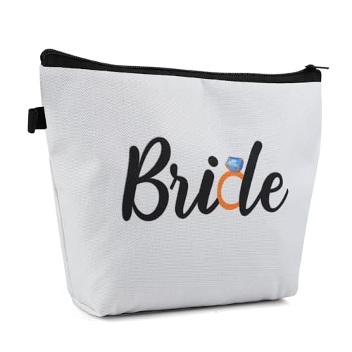 Kytpyi Braut Kleine Kosmetiktasche für Handtasche, Schminktasche für Braut Notfalltasche, Hochzeit Thema Kosmetiktasche für Braut, Personalisiert Kulturtasche Damen für Flitterwochen Hochzeit Geschenk Kytpyi Braut Kleine Kosmetiktasche für Handtasche, Schminktasche für Braut Notfalltasche, Hochzeit Thema Kosmetiktasche für Braut, Personalisiert Kulturtasche Damen für Flitterwochen Hochzeit Geschenk von Kytpyi