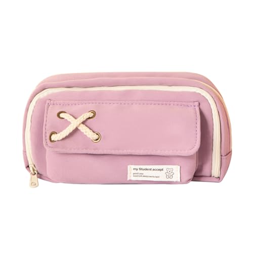 Kytpyi Federmäppchen, Mäppchen Aesthetic, 21 * 11.5cm Groß Stiftemäppchen mit 3 Fächer Reißverschluss für Schule Büro Hochschule Haus, Haltbar Modish Federtasche Jungen Mädchen Erwachsene(Lila) Kytpyi Federmäppchen, Mäppchen Aesthetic, 21 * 11.5cm Groß Stiftemäppchen mit 3 Fächer Reißverschluss für Schule Büro Hochschule Haus, Haltbar Modish Federtasche Jungen Mädchen Erwachsene(Lila) von Kytpyi