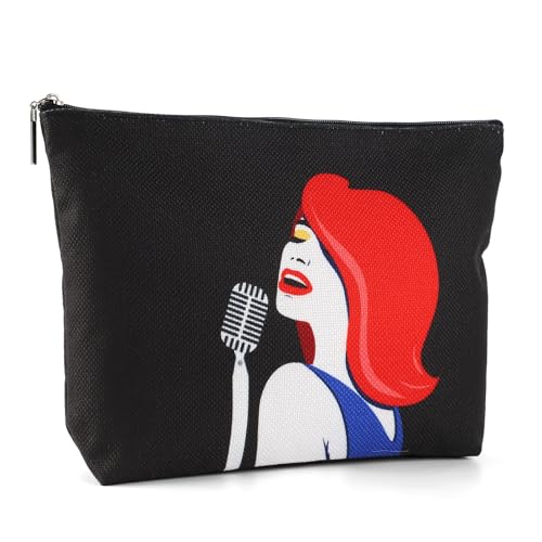 Kytpyi Kleine Kosmetiktasche für Handtasche, Schminktasche für Musikliebhaber Geschenk, Musikalischer Motive Kosmetiktasche für Musikliebhaber Fans, Kulturtasche Damen für Konzert Gedenktag Geschenk Kytpyi Kleine Kosmetiktasche für Handtasche, Schminktasche für Musikliebhaber Geschenk, Musikalischer Motive Kosmetiktasche für Musikliebhaber Fans, Kulturtasche Damen für Konzert Gedenktag Geschenk von Kytpyi