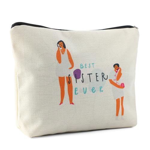 Kytpyi Kleine Kosmetiktasche für Handtasche, Schminktasche für Schwestern Geschenk, Süße Illustration Stil Kosmetiktasche für Schwestern Freundin, Kulturtasche Damen für Geburtstag Abschied Geschenk Kytpyi Kleine Kosmetiktasche für Handtasche, Schminktasche für Schwestern Geschenk, Süße Illustration Stil Kosmetiktasche für Schwestern Freundin, Kulturtasche Damen für Geburtstag Abschied Geschenk von Kytpyi