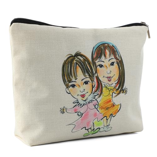 Kytpyi Kleine Kosmetiktasche für Handtasche, Schminktasche für Schwestern Geschenk, Süße Illustration Stil Kosmetiktasche für Schwestern Freundin, Kulturtasche Damen für Geburtstag Abschied Geschenk Kytpyi Kleine Kosmetiktasche für Handtasche, Schminktasche für Schwestern Geschenk, Süße Illustration Stil Kosmetiktasche für Schwestern Freundin, Kulturtasche Damen für Geburtstag Abschied Geschenk von Kytpyi