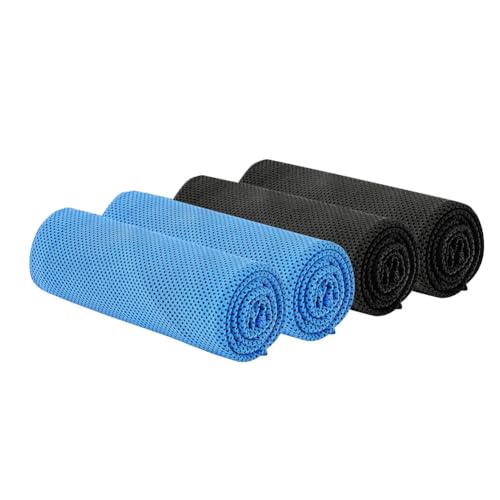 Kytxqikd Kühlendes Handtuch, 4er-Pack (40 X 12), Kühlende Handtücher für Hals und Gesicht, Eishandtuch, Weiches, Atmungsaktives Kühlhandtuch für das Fitnessstudio von Kytxqikd