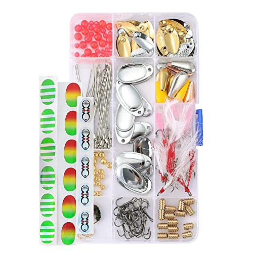 L SERVER Angelköder mit Plastikbox DIY Spin Pailletten Hartköder Montageset Weitwurf Lua Metall Kunstköder Set, DIY-Bausatz L SERVER Angelköder mit Plastikbox DIY Spin Pailletten Hartköder Montageset Weitwurf Lua Metall Kunstköder Set, DIY-Bausatz von L SERVER