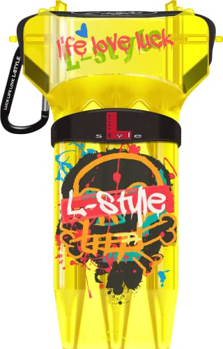L-Style Dart Case Krystal One von Thor-Sports in diversen Farben/Darts Wallet/Hardcase (Krystal One 2023 M9, Yellow) von LSTYLE