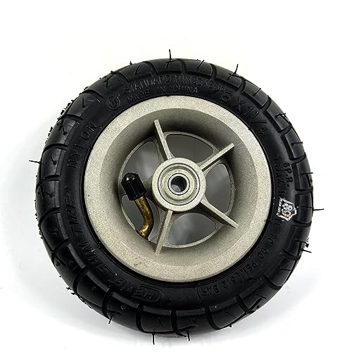 L-faster 150MM Scooter Inflation Wheel with Aluminium Alloy Hub 6" Pneumatic Tyre with Inner Tube Electric Scooter 6 Inch Pneumatic Tire (Silver) von L-faster