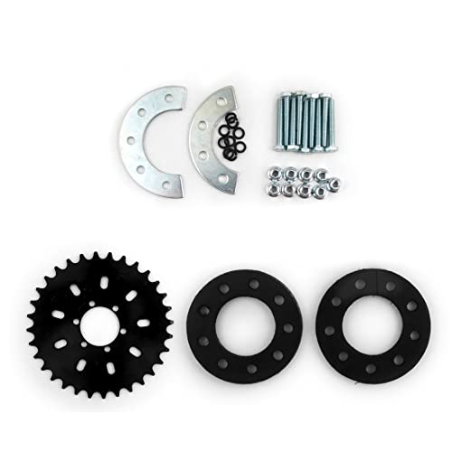 L-faster Bicycle Spoke Chain Wheel Bike Rear Wheel 32T Sprocket for Our Left Drive Motor Kit 16T Freewheel with Adapter for Motor MY1016Z (kit 4) von L-faster