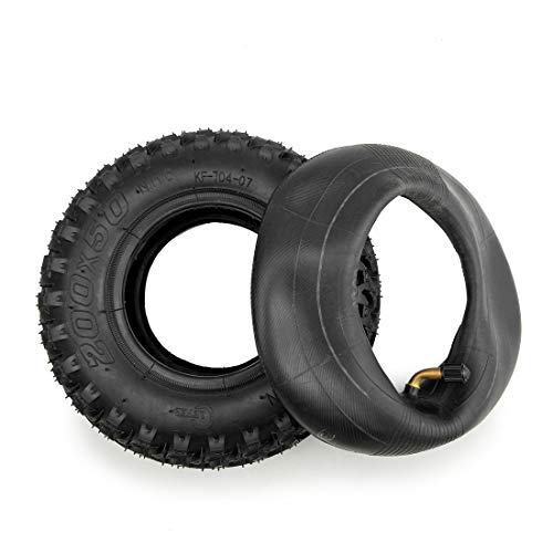 L-faster 200 x 50 Off-Road-Reifen und Schlauch, 200 x 50 cm, Mountainbike-Reifen und Luftschlauch für Mountain-Skateboard, Luftreifen (Schlauch + Außenreifen) von L-faster