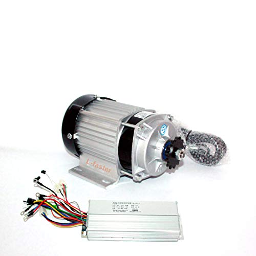 L-faster 48V 500W 750W elektrischer schwanzloser Getriebemotor-elektrischer Dreiradmotor mit dem Ventilator, der elektrischen Kettenantriebsmotor abkühlt (48V750W) von L-faster