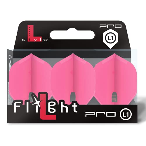 1 SET L STYLE CHAMPAGNE DART FLIGHTS STANDARD HOT PINK von LSTYLE