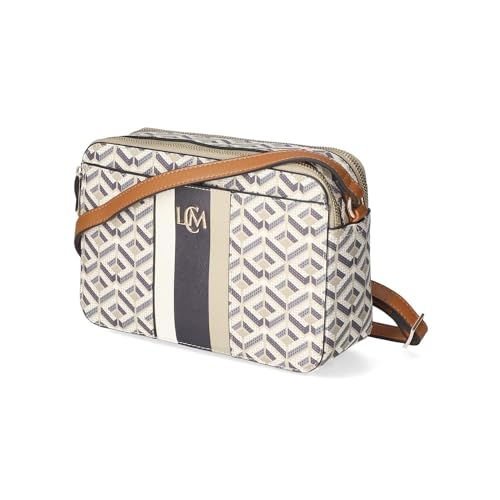 L.CREDI Damen Schultertasche/Umhängetasche MELINA Mehrfarbig Synthetik, Größe:-, Farbauswahl:beige-kombi von L.CREDI