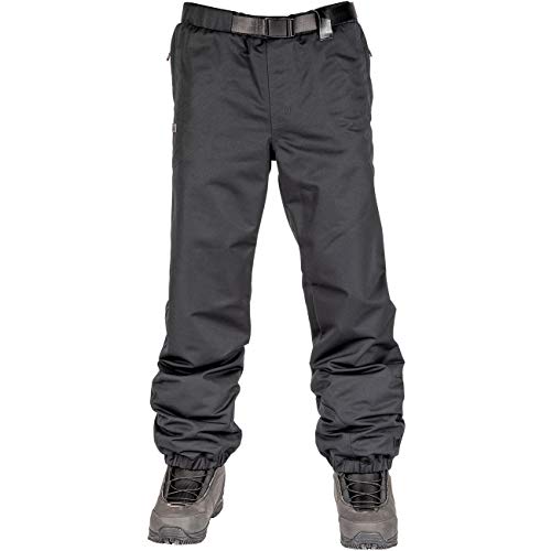 L1 SEXTON´20 Herren, Funktions- Snowboardhose, Regular Fit, 2 Lagenhose im 90er Jogger- Style mit Belüftungsschlitze und Verstellbarem Gürtel, M, BLACK von L1