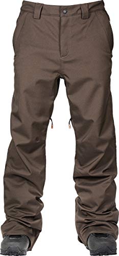 L1 Premium Goods Herren Slim Chino Pant '21 Hose Wasserabweisend Atmungsaktiv Snowboardhose Men, Espresso, XS von L1