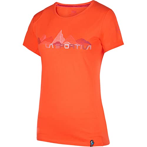 LA SPORTIVA Damen Peaks T-Shirt, cherry tomato, M von LA SPORTIVA