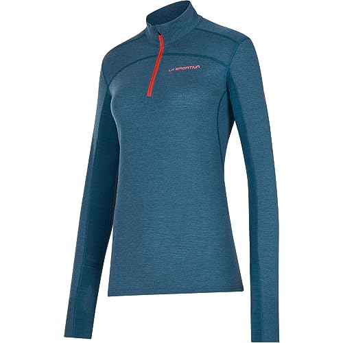 LA SPORTIVA Damen Swift Longsleeve, Storm Blue-Cherry Tomato, M von LA SPORTIVA