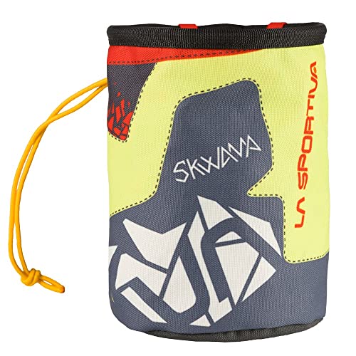 LA SPORTIVA Skwama Chalk Bag Gelb-Schwarz - Stylischer Chalk Bag, Größe One Size - Farbe Black - Yellow von LA SPORTIVA