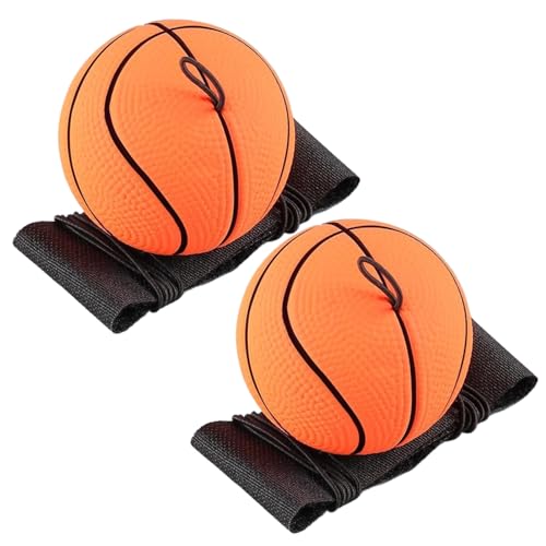 2pcs Handgelenk Return Ball, 2,36 Zoll Sport Handgelenk Bälle auf einem Schnurgummi -Rebound -Ball mit Handgelenksgurt, Handgelenksrückkehrball leicht zu fangen rebound -Hüftbälle für Kinder Erwach von LAANCOO