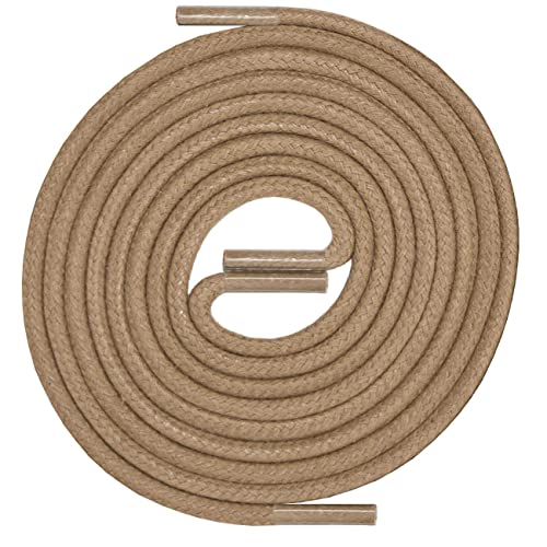 LACCICO Schnürsenkel | Rund Robust Gewachst | Durchmesser 2,5 mm Farbe:Dunkelbeige Länge:75 cm LACCICO Schnürsenkel | Rund Robust Gewachst | Durchmesser 2,5 mm Farbe:Dunkelbeige Länge:75 cm von LACCICO