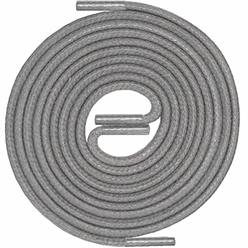 LACCICO Schnürsenkel | Rund Robust Gewachst | Durchmesser 2,5 mm Farbe:Grau Länge:75 cm LACCICO Schnürsenkel | Rund Robust Gewachst | Durchmesser 2,5 mm Farbe:Grau Länge:75 cm von LACCICO