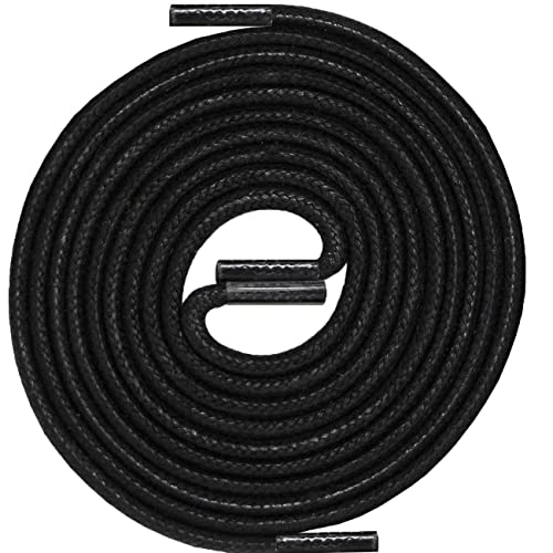 LACCICO Schnürsenkel | Rund Robust Gewachst | Durchmesser 2,5 mm Farbe:Schwarz Länge:150 cm LACCICO Schnürsenkel | Rund Robust Gewachst | Durchmesser 2,5 mm Farbe:Schwarz Länge:150 cm von LACCICO