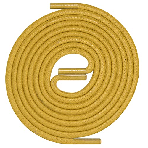 LACCICO Schnürsenkel | Rund Robust Gewachst | Durchmesser 2,5 mm Farbe:Senfgelb Länge:60 cm LACCICO Schnürsenkel | Rund Robust Gewachst | Durchmesser 2,5 mm Farbe:Senfgelb Länge:60 cm von LACCICO