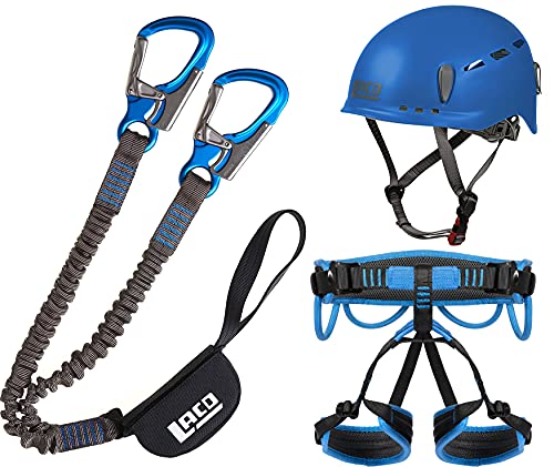 Klettersteigset LACD Pro Blue + Gurt Start Größe S + Klettersteig-Helm Protector Blue Klettersteigset LACD Pro Blue + Gurt Start Größe S + Klettersteig-Helm Protector Blue von LACD