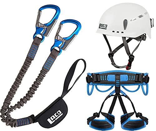 LACD Klettersteigset Pro Blue + Klettergurt Start 2.0 Größe M + Helm Protector 2.0 White LACD Klettersteigset Pro Blue + Klettergurt Start 2.0 Größe M + Helm Protector 2.0 White von LACD