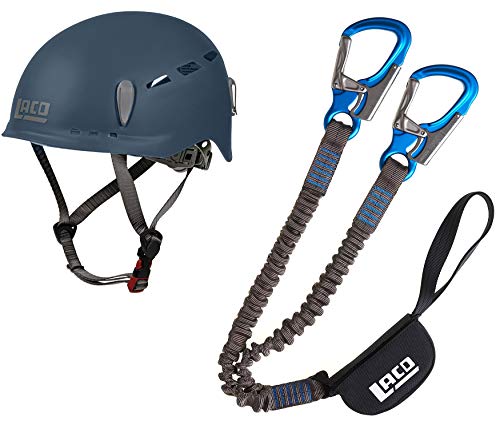 LACD Klettersteigset Pro Evo 2.0 + Helm Protector 2.0 Midnight Navy von LACD