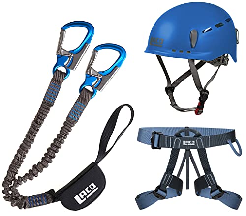 LACD Klettersteigset Pro Evo 2.0 + Klettergurt Easy EXP + Helm Protector 2.0 Blue LACD Klettersteigset Pro Evo 2.0 + Klettergurt Easy EXP + Helm Protector 2.0 Blue von LACD