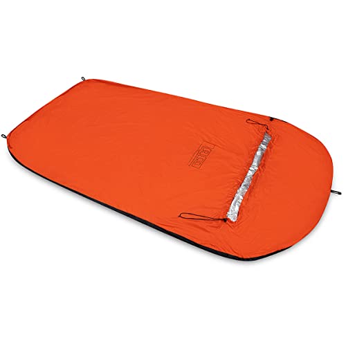 LACD Unisex – Erwachsene Bivy Bag B II WP Breathable Schlafsäcke, Orange-Grau, 25x10cm von LACD