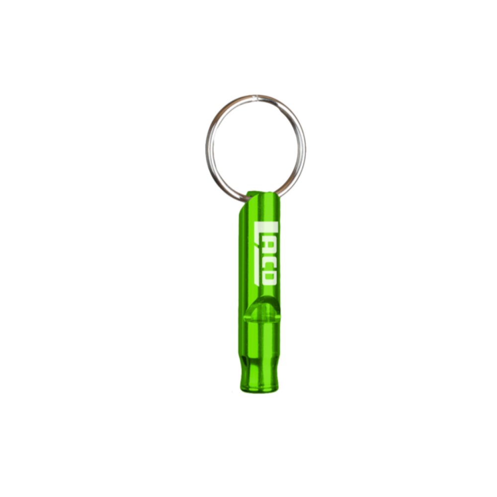 LACD - praktischer Schlüsselanhänger mit Signalpfeife aus hochwertigem Aluminium - grün von LACD