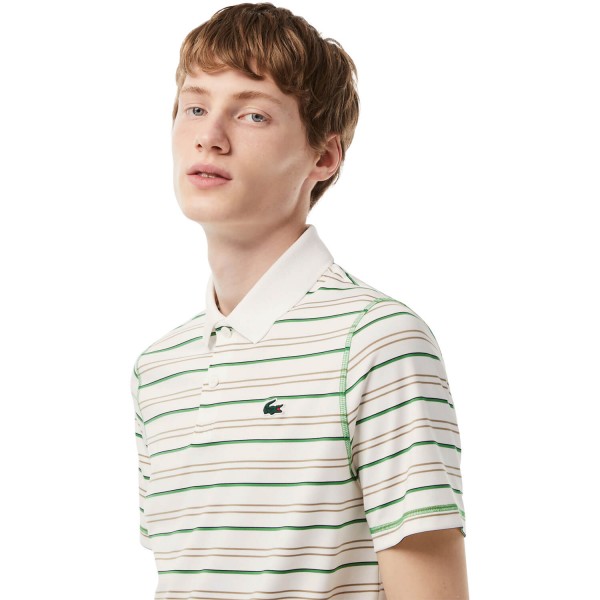 LACOSTE Polo weißgrünbeige von LACOSTE