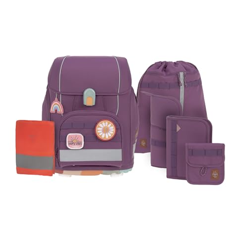 LÄSSIG 7-teiliges Schulranzen Set Kinder/School Set Boxy Unique purple LÄSSIG 7-teiliges Schulranzen Set Kinder/School Set Boxy Unique purple von LÄSSIG