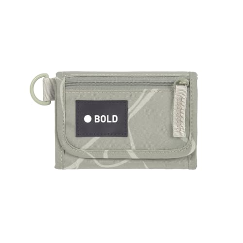 Bold Lässig Kinder Geldbeutel mit Klettverschluss und transparenten Sichtfenster/School Wallet Bold Curve sage von LÄSSIG