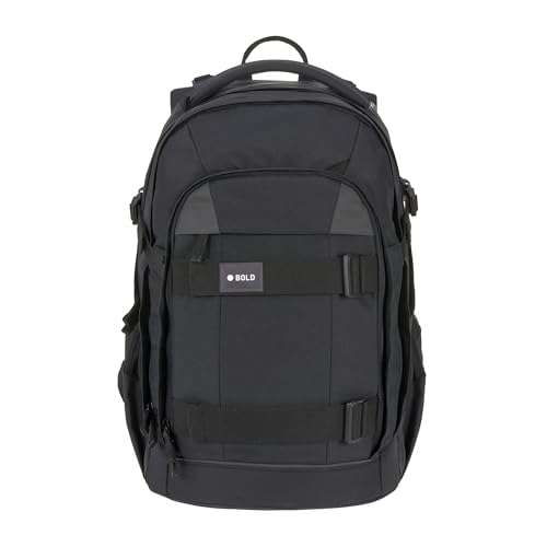 BOLD Lässig Schulrucksack mit Reflektoren und höhenverstellbarem Rückenteil/School Backpack Bold black BOLD Lässig Schulrucksack mit Reflektoren und höhenverstellbarem Rückenteil/School Backpack Bold black von LÄSSIG