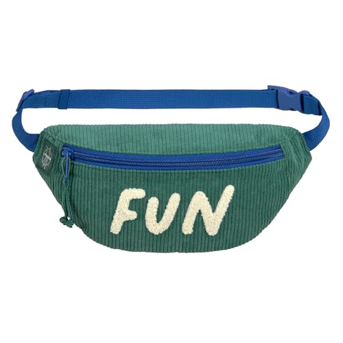 LÄSSIG Kinder Bauchtasche Umhängetasche mit verstellbarem Gurt/Mini Bum Bag Cord Fun Ocean Green LÄSSIG Kinder Bauchtasche Umhängetasche mit verstellbarem Gurt/Mini Bum Bag Cord Fun Ocean Green von LÄSSIG