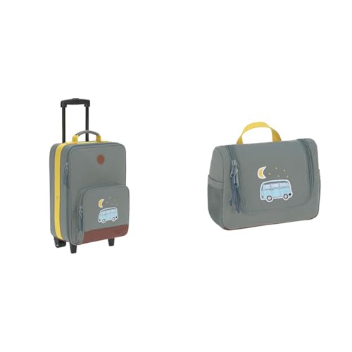 LÄSSIG Kinder Trolley Reisekoffer mit Packriemen und Rollen 18,3 Liter, 46 cm & Kinder Kulturtasche Waschbeutel Waschtasche Kulturbeutel zum Hängen, 20 cm/Mini Washbag Adventure Bus LÄSSIG Kinder Trolley Reisekoffer mit Packriemen und Rollen 18,3 Liter, 46 cm & Kinder Kulturtasche Waschbeutel Waschtasche Kulturbeutel zum Hängen, 20 cm/Mini Washbag Adventure Bus von LÄSSIG