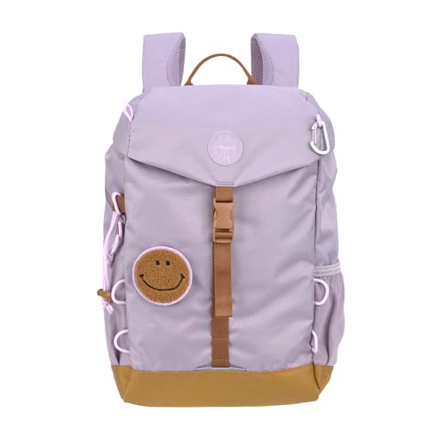 LÄSSIG Kinder Wanderrucksack Kinderrucksack mit Brustgurt gepolsterte Schultergurte wasserabweisend, 14 Liter/Big Outdoor Backpack Lilac von LÄSSIG