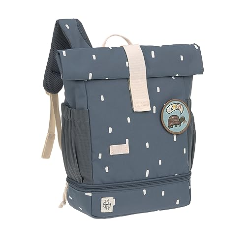 LÄSSIG Kindergartenrucksack Kinderrucksack Rolltop mit Brustgurt - ab 3 Jahren - 11 Liter / Mini Rolltop Backpack Happy Prints Dunkelblau LÄSSIG Kindergartenrucksack Kinderrucksack Rolltop mit Brustgurt - ab 3 Jahren - 11 Liter / Mini Rolltop Backpack Happy Prints Dunkelblau von LÄSSIG