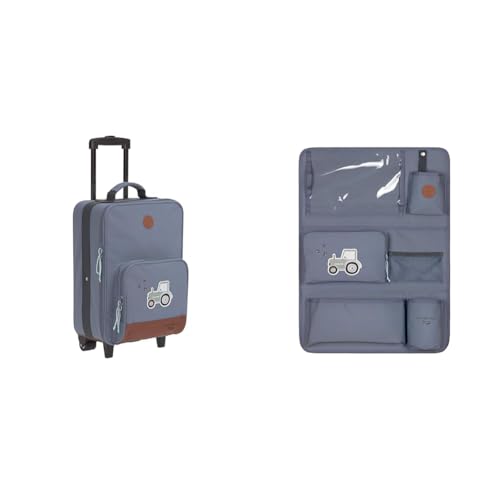 LÄSSIG Kinderkoffer Trolley Reisekoffer mit Teleskopstange und Rollen & Autoorganizer Autorücksitzorganizer Rücksitztasche für Auto zum Hängen zusammenklappbar 55 cm/Car Wrap-to-Go Adventure Tractor LÄSSIG Kinderkoffer Trolley Reisekoffer mit Teleskopstange und Rollen & Autoorganizer Autorücksitzorganizer Rücksitztasche für Auto zum Hängen zusammenklappbar 55 cm/Car Wrap-to-Go Adventure Tractor von LÄSSIG