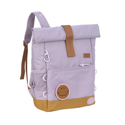 LÄSSIG Kinderrucksack mit Brustgurt Freizeitrucksack wasserabweisend, 15 Liter/Medium Rolltop Backpack lilac von LÄSSIG