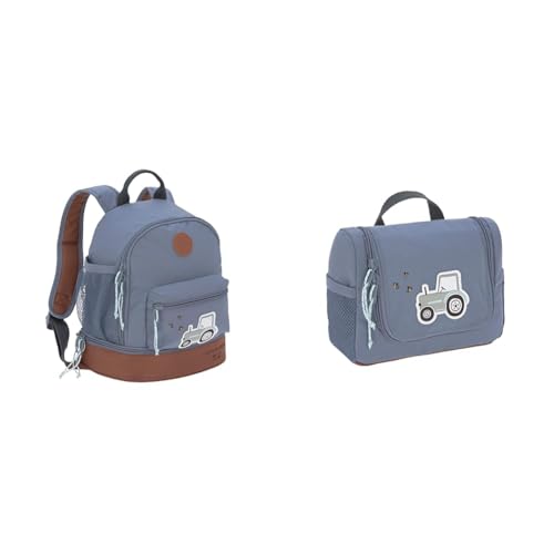LÄSSIG Kinderrucksack mit Brustgurt Kindergartentasche Kindergartenrucksack 27 cm & Kinder Kulturtasche Waschbeutel Waschtasche Kulturbeutel zum Hängen, 20 cm/Mini Washbag Adventure Tractor LÄSSIG Kinderrucksack mit Brustgurt Kindergartentasche Kindergartenrucksack 27 cm & Kinder Kulturtasche Waschbeutel Waschtasche Kulturbeutel zum Hängen, 20 cm/Mini Washbag Adventure Tractor von LÄSSIG