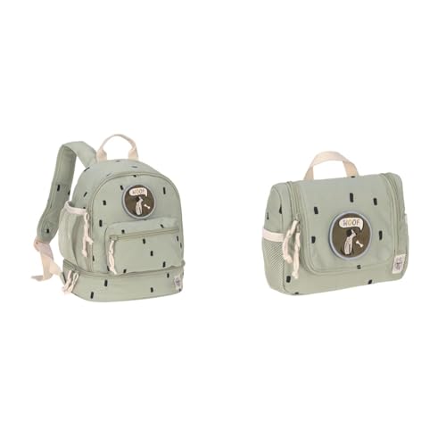 LÄSSIG Kinderrucksack mit Brustgurt Kindergartentasche Kindergartenrucksack 27 cm & Kinder Kulturtasche Waschbeutel Waschtasche Kulturbeutel zum Hängen, 20 cm/Mini Washbag Happy Prints Oliv LÄSSIG Kinderrucksack mit Brustgurt Kindergartentasche Kindergartenrucksack 27 cm & Kinder Kulturtasche Waschbeutel Waschtasche Kulturbeutel zum Hängen, 20 cm/Mini Washbag Happy Prints Oliv von LÄSSIG