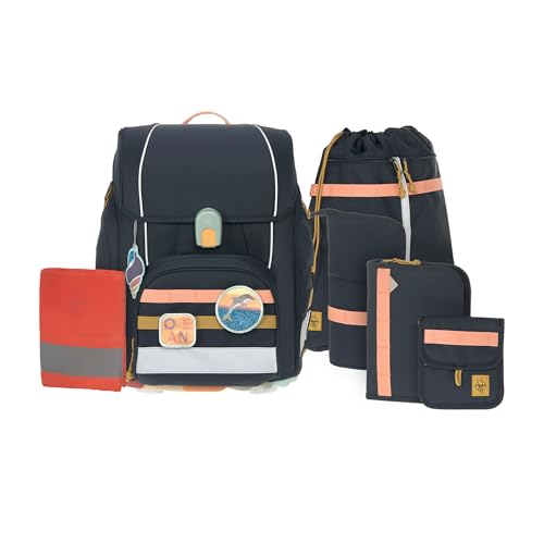 LÄSSIG School Set Boxy Unique - Schulranzen 7tlg. Dark Blue Ocean Edition LÄSSIG School Set Boxy Unique - Schulranzen 7tlg. Dark Blue Ocean Edition von LÄSSIG