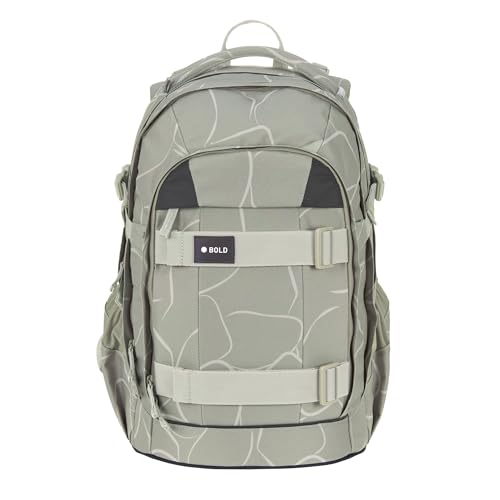 BOLD Lässig Schulrucksack mit Reflektoren und höhenverstellbarem Rückenteil/School Backpack Bold Curve sage BOLD Lässig Schulrucksack mit Reflektoren und höhenverstellbarem Rückenteil/School Backpack Bold Curve sage von LÄSSIG