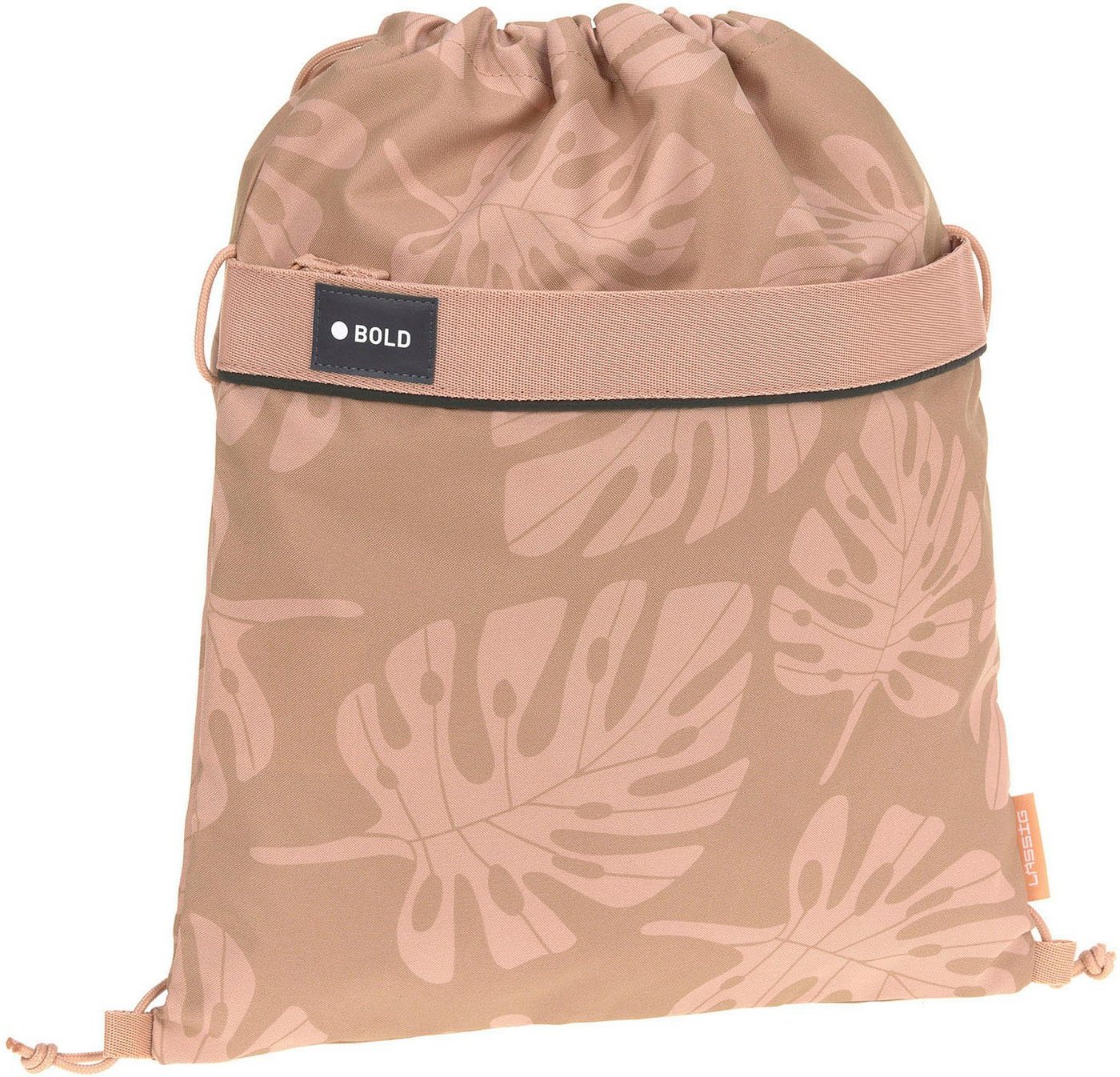 LÄSSIG Turnbeutel Bold, leaves caramel, aus recyceltem Material LÄSSIG Turnbeutel Bold, leaves caramel, aus recyceltem Material von LÄSSIG